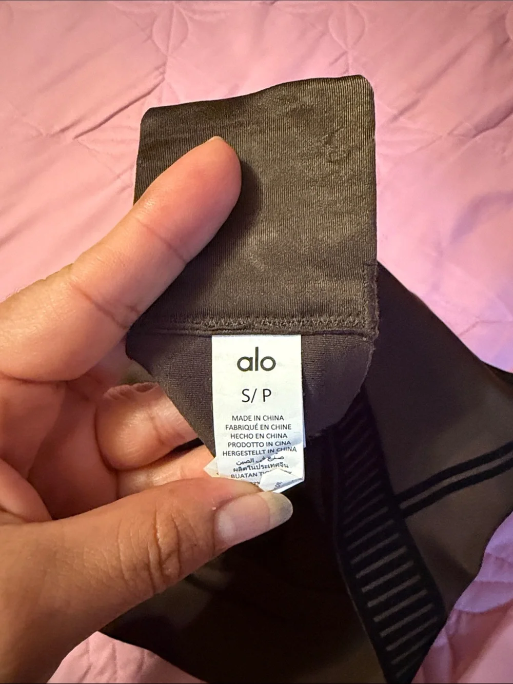 ALO Yoga Black Padded Sports Bralette